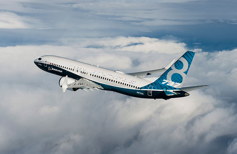 Boeing Plane in flight